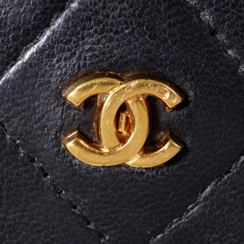 OLD CHANEL　チェーン　マトラッセ　ポシェット（黒）