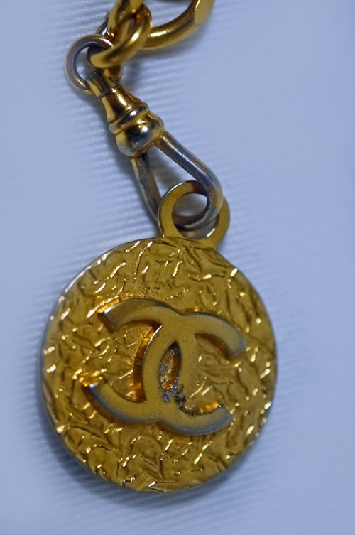 OLD CHANEL　ゴールドチェーン　ベルトネックレス