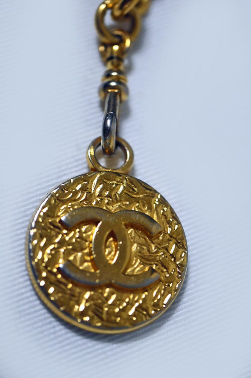 OLD CHANEL　ゴールドチェーン　ベルトネックレス
