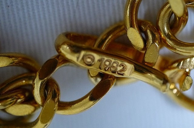 OLD CHANEL　ゴールドチェーン　ベルトネックレス