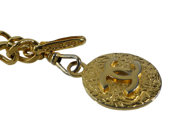 OLD CHANEL　ゴールドチェーン　ベルトネックレス