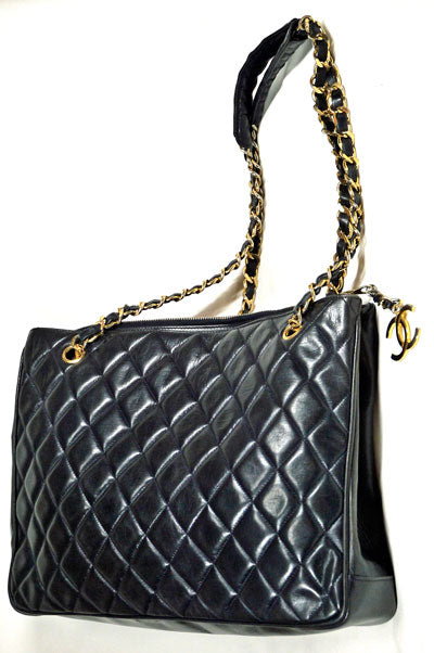 OLD CHANEL マトラッセ 黒トート