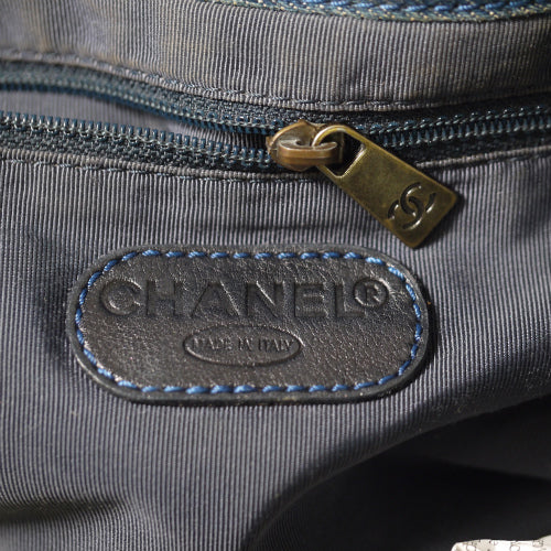 OLD CHANEL　デニムトートバッグ(ワンウォッシュブルー)