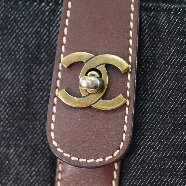 OLD CHANEL　デニムトートバッグ(インディゴブルー)