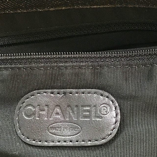 OLD CHANEL　デニムトートバッグ(インディゴブルー)