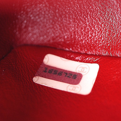 OLD CHANEL マトラッセ定番チェーンショルダー（赤）