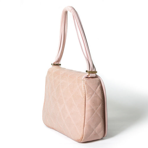 OLD CHANEL リザード皮 ピンクのバッグ