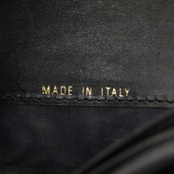 CHANEL ココステッチ三つ折ミドル財布（黒/キャビアスキン） – Vintage