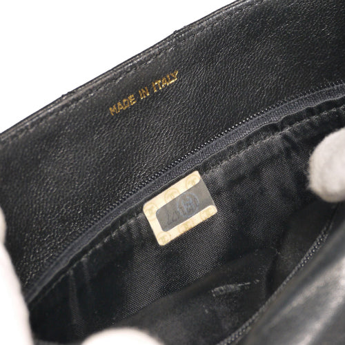 CHANELラムマトラッセ　ショルダー（黒）