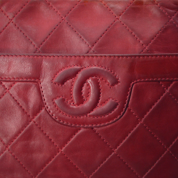 OLD CHANEL フリンジマトラッセ チェーンバッグ（赤） – Vintage Shop