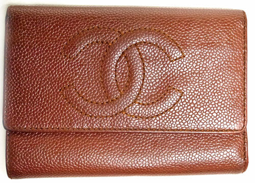 OLD CHANEL  キャビア 財布（茶）
