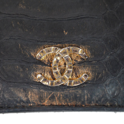 CHANEL　レア!パイソン長財布（黒）