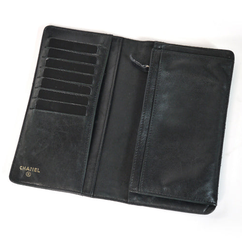 CHANEL　レア!パイソン長財布（黒）