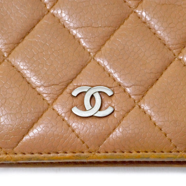 OLD CHANEL　マトラッセココマーク長財布（キャメル）