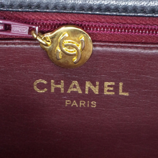 OLD CHANEL 逆ココ!マトラッセチェーンショルダー25（黒）