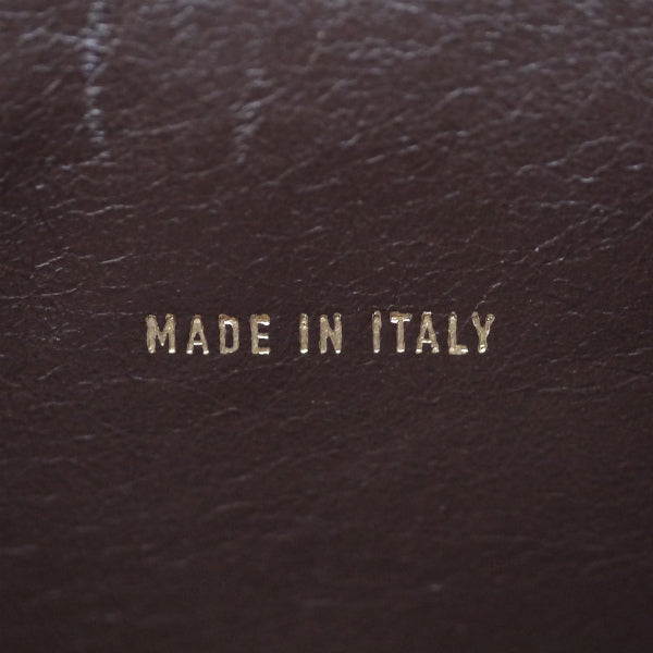 OLD CHANEL　マトラッセ大型ハンドバッグ（濃茶・ラムスキン）