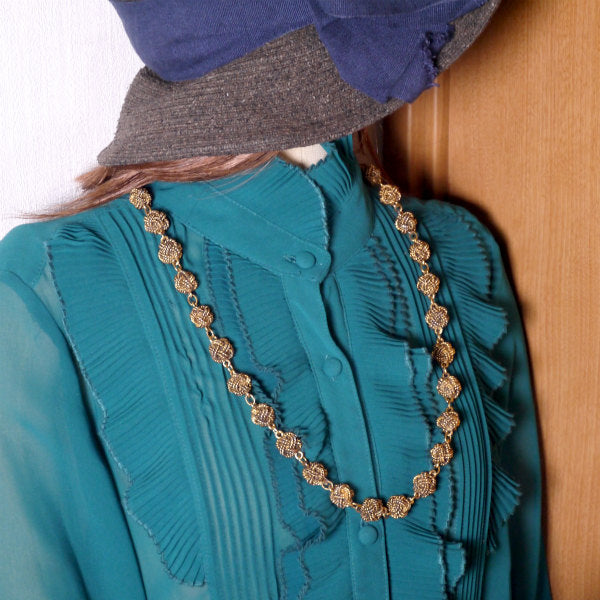 CHANEL アンティーク細工ネックレス（ゴールド）