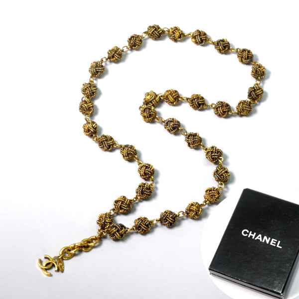 CHANEL アンティーク細工ネックレス（ゴールド）