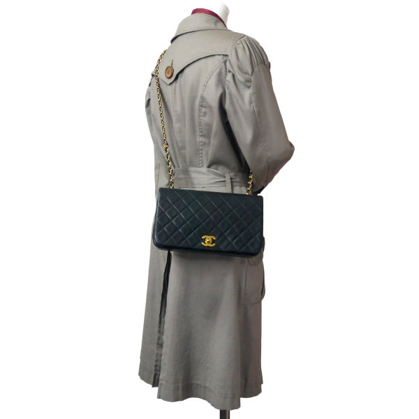 OLD CHANEL 80s定番マトラッセ フルフラップチェーンバッグ