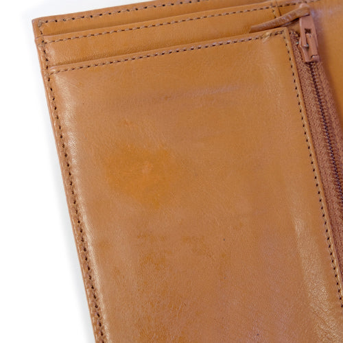 OLD CHANEL  ココマーク キャビアスキン 財布（茶）