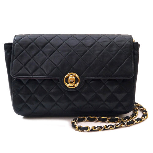 OLD CHANEL　マトラッセ　チェーンバッグ（黒）