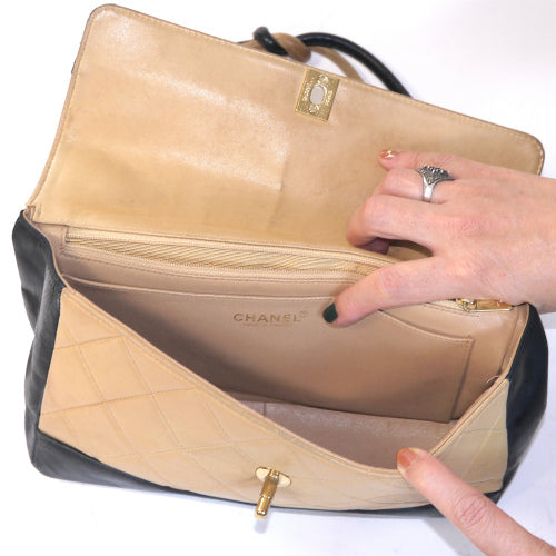 OLD CHANEL　マトラッセショルダー（バイカラー）