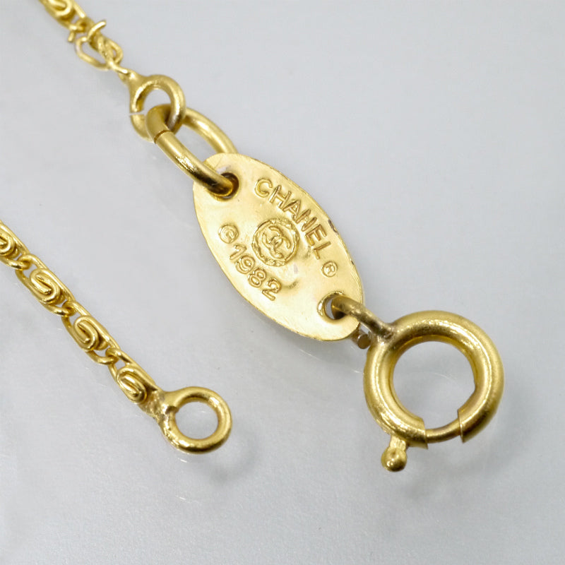 OLD CHANEL 1982年刻印 ココマークネックレス（ゴールド）