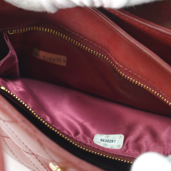 OLD CHANEL　マトラッセハンドバッグ（赤）