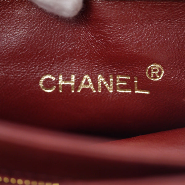 OLD CHANEL　マトラッセハンドバッグ（赤）