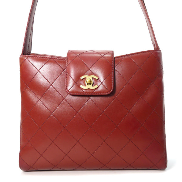 OLD CHANEL　マトラッセハンドバッグ（赤）
