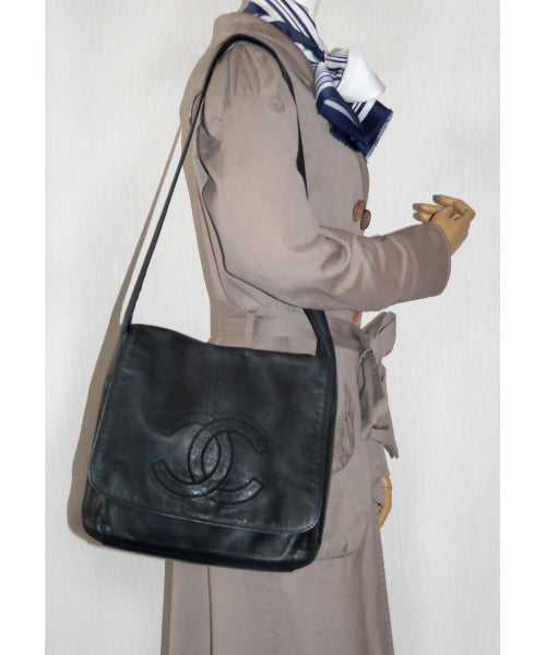 CHANEL　80sココマークステッチショルダー