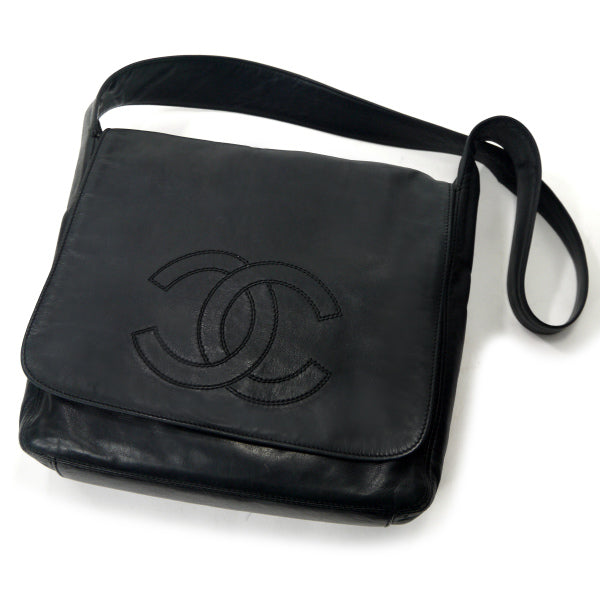 CHANEL　80sココマークステッチショルダー