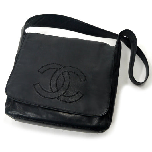 CHANEL　80sココマークステッチショルダー