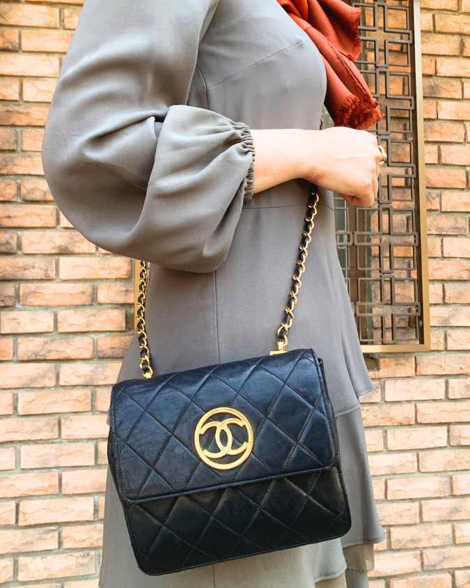 CHANEL ココマーク マトラッセチェーンポシェット