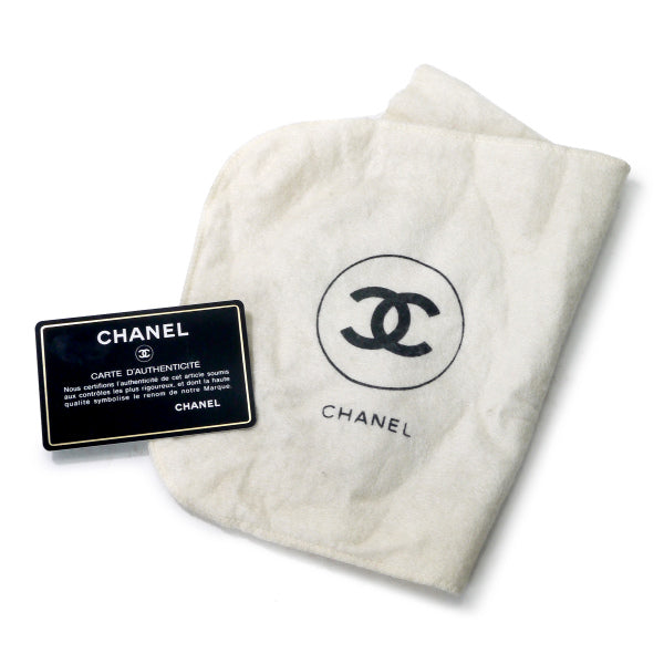 CHANEL　レア！ココマークステッチ ４連チェーンフリンジバッグ（黒）