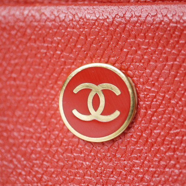 CHANEL ココボタンカードケース（赤）