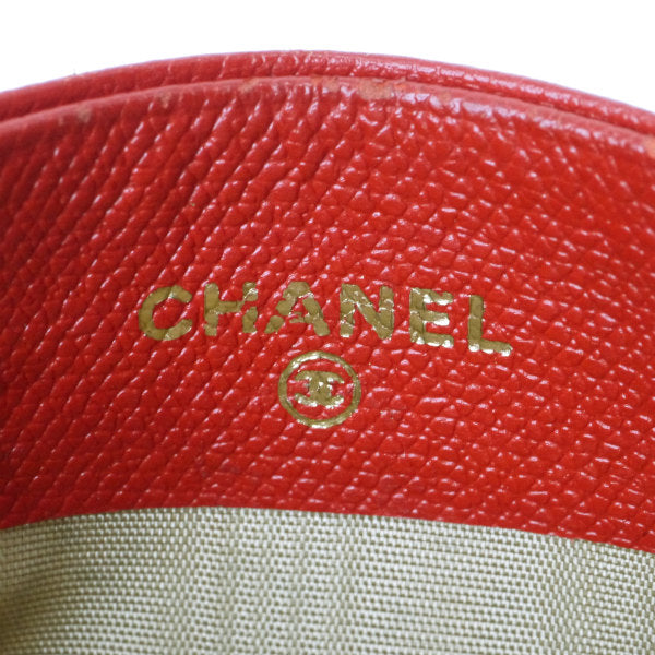 CHANEL ココボタンカードケース（赤）