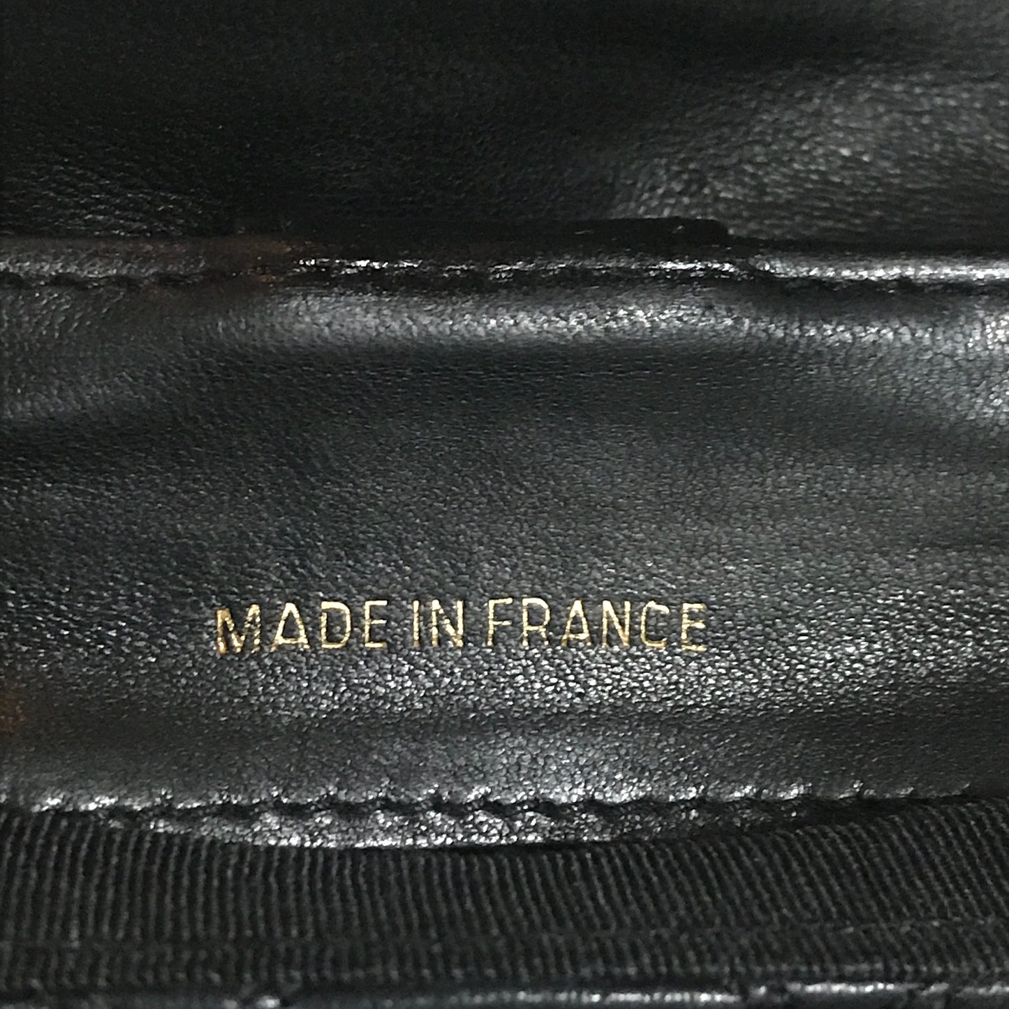 OLD CHANEL ラムスキン マトラッセ長財布（黒）