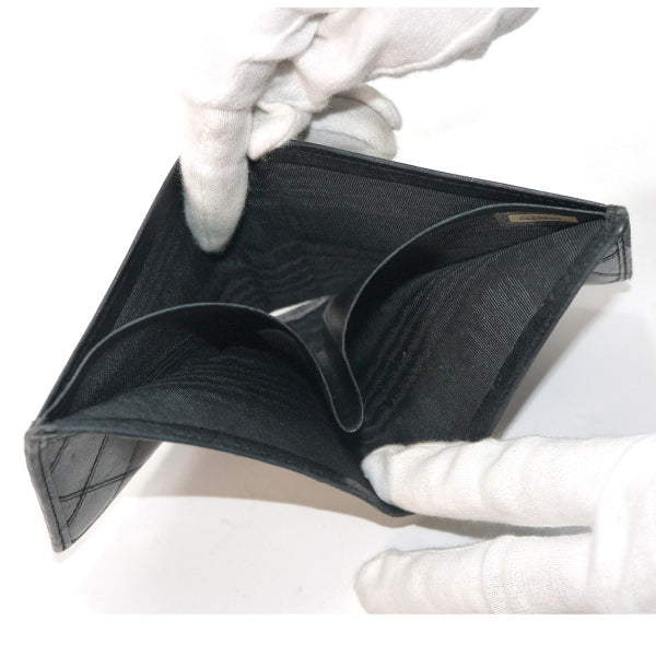 OLD CHANEL マトラッセ ミニココマーク折り財布（黒）