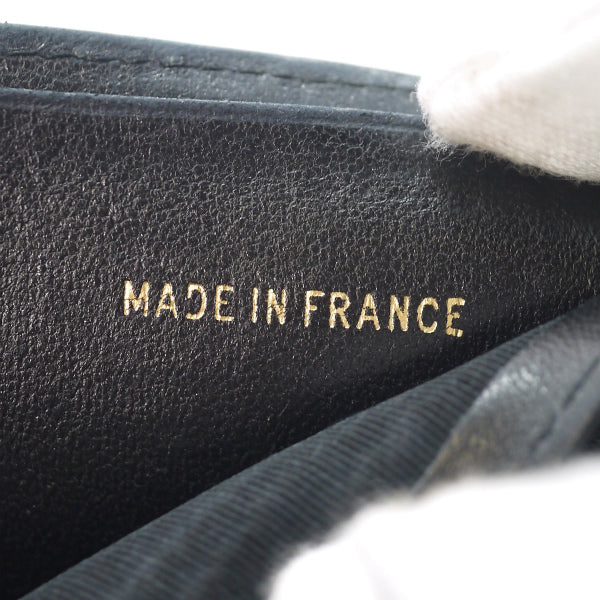 OLD CHANEL マトラッセ ミニココマーク折り財布（黒）