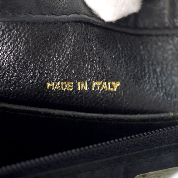 OLD CHANEL ラムスキンマトラッセ ココマークショルダー（黒）