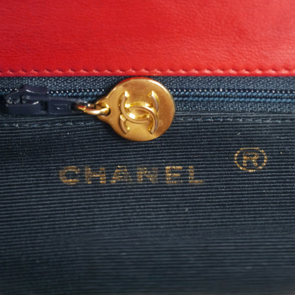 OLD CHANEL マドモアゼルステッチ チェーンバッグ（赤）