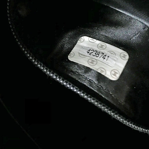 OLD CHANEL　マトラッセ スクエアワンショルダー（黒/ラムスキン）