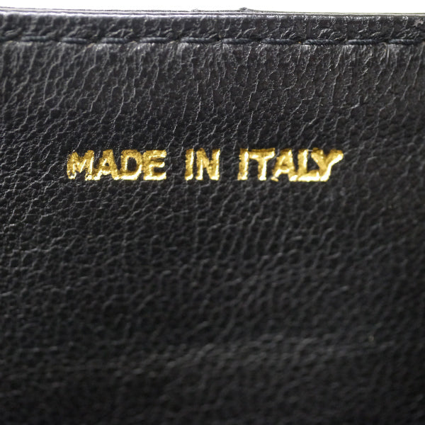 OLD CHANEL　フリンジ付マトラッセ ミニチェーンショルダー（黒）