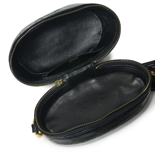 OLD CHANEL 80s!フリンジ付 ンショルダー（黒）