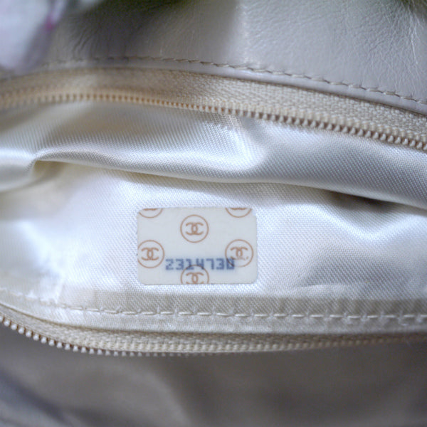 OLD CHANEL　フリンジ付マトラッセ チェーンショルダー（ピンク）