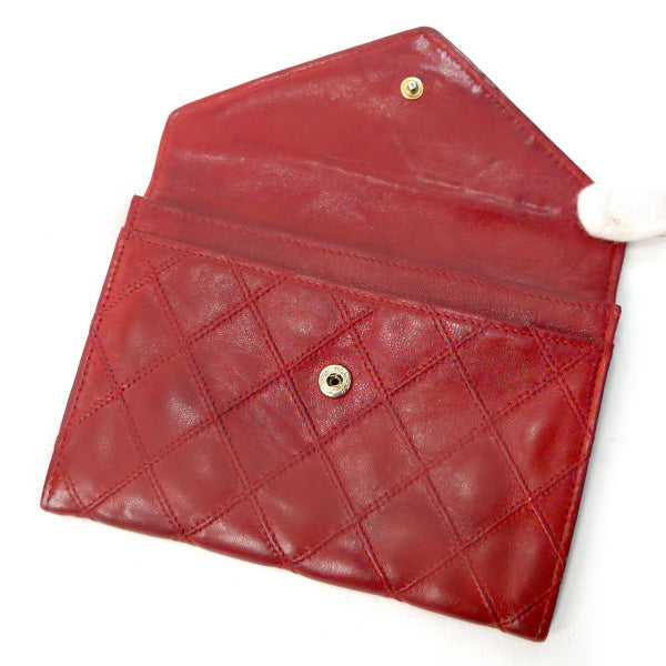 OLD CHANEL ビコローレ ミニココミドル財布（赤）