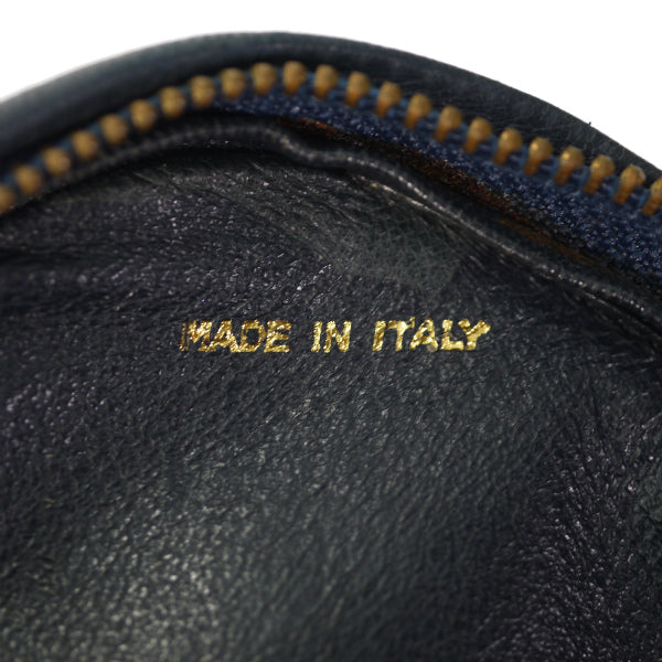 OLD CHANEL　チャーム付マトラッセ 楕円型ミニチェーンショルダー（黒）