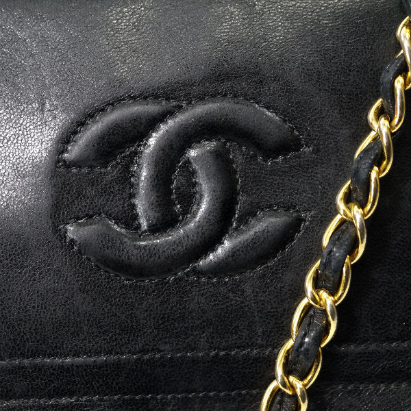 OLD CHANEL　ココマークステッチ ミニチェーンバッグ（黒）