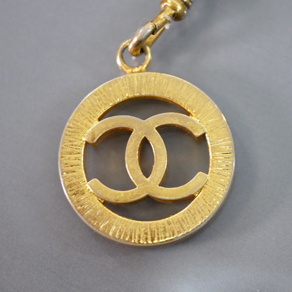 OLD CHANEL　3連ココマーク チェーンベルトネックレス